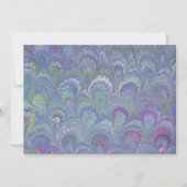 Lila Aquamarines Blue 16 . Geburtstag Masquerade P Einladung (Rückseite)