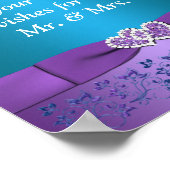 Lila, Aquamarines Blumenlied Poster (Ecke)