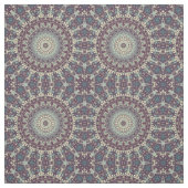 Lila Aquamarines und Creme Mandala Muster Stoff (Muster)