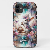 Lila Aquamarines Wasser Blumenkohl Tee Party Case-Mate iPhone Hülle (Rückseite)