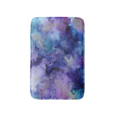 Lila Aquarell Badematte (Vorderseite Vertikal)