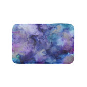 Lila Aquarell Badematte (Vorderseite)