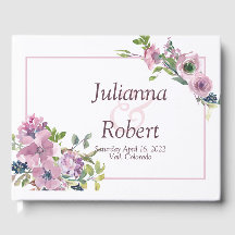 Lila Aquarell Blumenbuch