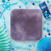 Lila Aquarell Pappteller (Party)