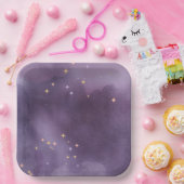 Lila Aquarell Pappteller (Party)