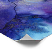 Lila Aquarell Poster (Ecke)