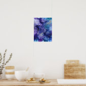 Lila Aquarell Poster (Küche)
