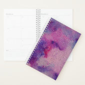 Lila Aquarell- und Glitzer-Planer Planer (Anzeige)