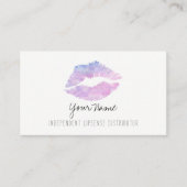 Lila Aquarell-Visitenkarten Visitenkarte (Vorderseite)