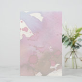 Lila Aquarellbilder Briefpapier (Stehend Vorderseite)