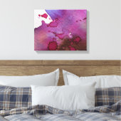Lila Aquarellbilder Leinwanddruck (Insitu (Schlafzimmer))