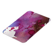 Lila Aquarellbilder Magnet (Linke Seite)