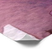 Lila Aquarellbilder Poster (Ecke)