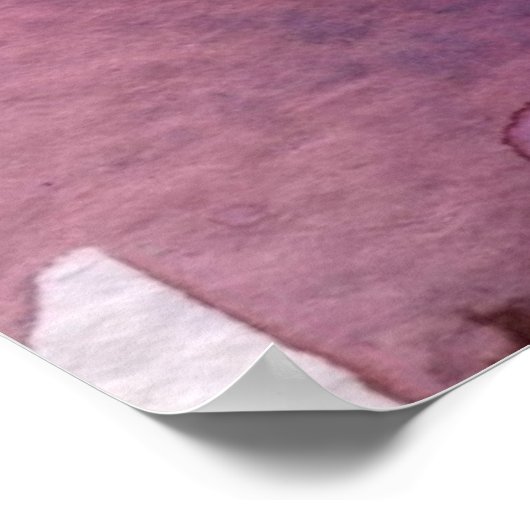 Lila Aquarellbilder Poster (Ecke)