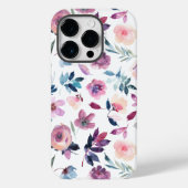 Lila Aquarellblume Case-Mate iPhone Hülle (Rückseite)
