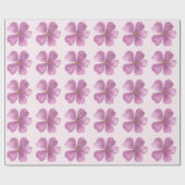 Lila Aquarellblume Geschenkpapier (Flach)