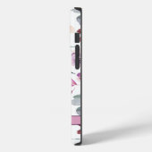 Lila Aquarellblume mit Namen Case-Mate iPhone Hülle (Rückseite / Links)