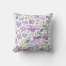 Lila Aquarellblumen