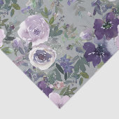 Lila Aquarellblumen Seidenpapier (Ausschnitt)