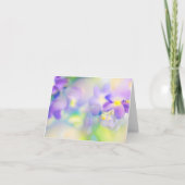 Lila Aquarellblüten individuell anpassbar Karte (Vorderseite)