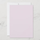 Lila Aquarellblütendusche Einladung (Rückseite)