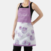 Lila Aquarellblütenkost personalisiert Schürze (InSitu)