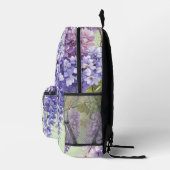 Lila Aquarellblütenwisteria lilac botanisch Bedruckter Rucksack (Rechts)