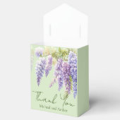 Lila Aquarellblütenwisteria lilac botanisch Geschenkschachtel (Geöffnet)