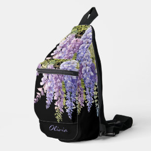 Lila Aquarelleria floral Crossbody Bag