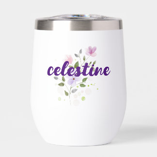 Lila Aquarellfarbe Ländername Blume