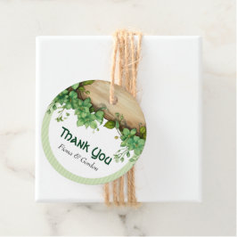 Lila Aquarellfarben-Blume Geschenkanhänger