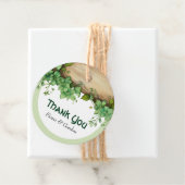 Lila Aquarellfarben-Blume Geschenkanhänger (Beispiel)