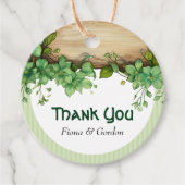 Lila Aquarellfarben-Blume Geschenkanhänger (Vorderseite)