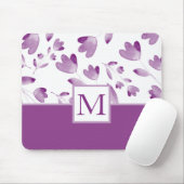Lila Aquarellfarben-Blume stems Mouse Pad Mousepad (Mit Mouse)