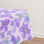 Lila Aquarellfarben-Blume Tischdecke (Beispiel)