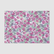 Lila Aquarellfarben-MohnblütenCollage aus Blume