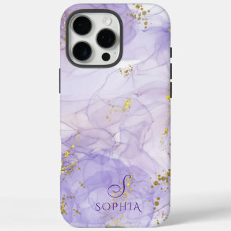 Lila Aquarellfarben-Tinte für Lilac individuell ei iPhone 16 Pro Max Hülle