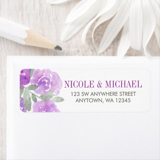 Lila Aquarellgarten (Insitu)