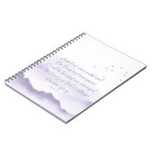 Lila Aquarellgebirge Notizblock (Linke Seite)