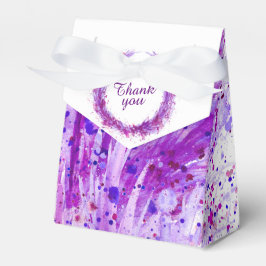 Lila Aquarellkunst danke Geschenkboxen Geschenkschachtel