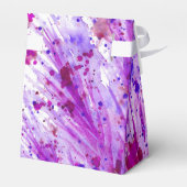 Lila Aquarellkunst danke Geschenkboxen Geschenkschachtel (Rückseite)