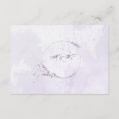 Lila Aquarelllavender Begleitkarte (Rückseite)