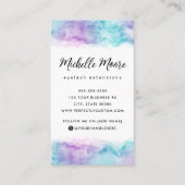 Lila Aquarelllogo Visitenkarte (Vorderseite)
