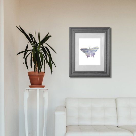 Lila Aquarellmalerei Poster