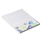 Lila Aquarellmünzen Notizblock (angewinkelt)