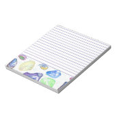 Lila Aquarellmünzen Notizblock (Rotiert)