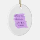 Lila Aquarellplatz, modern 10 Jahre alt Keramik Ornament (Rechts)