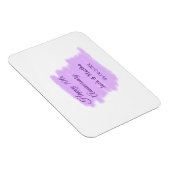 Lila Aquarellplatz, modern 10 Jahre alt Magnet (Rechte Seite)