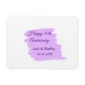 Lila Aquarellplatz, modern 10 Jahre alt Magnet (Horizontal)