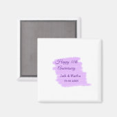 Lila Aquarellplatz, modern 10 Jahre alt Magnet (Vorderseite/Rückseite)